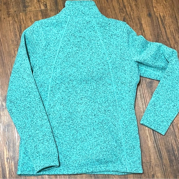 NORTHFACE MEDIUM KNIT BLUE WARM JACKET SWEATER - Picture 2 of 8